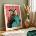 thumbnail image 6 of surf otter - Photography Surfboard Animal Humor Wildlife Pastel Surf Marine Life Unframed Wall Art Print 5 x 7 inches, 6 of 60