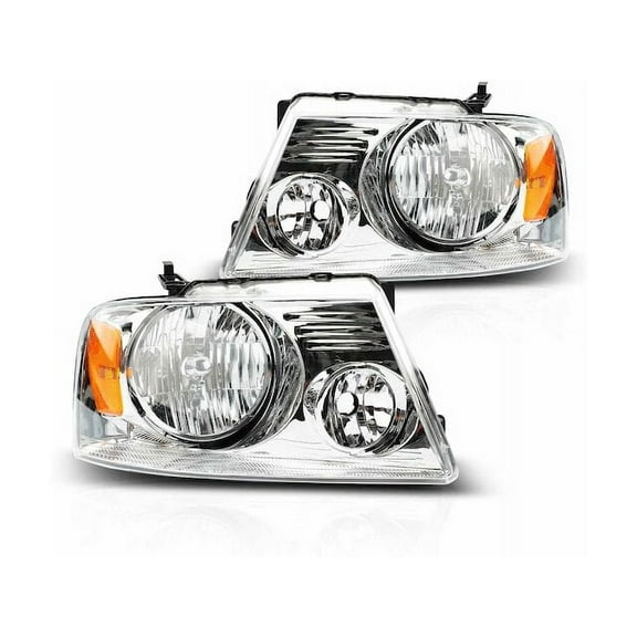 Headlight Assembly Set 2 - Compatible with 2005 - 2008 Ford F-150 - Autopart Premium