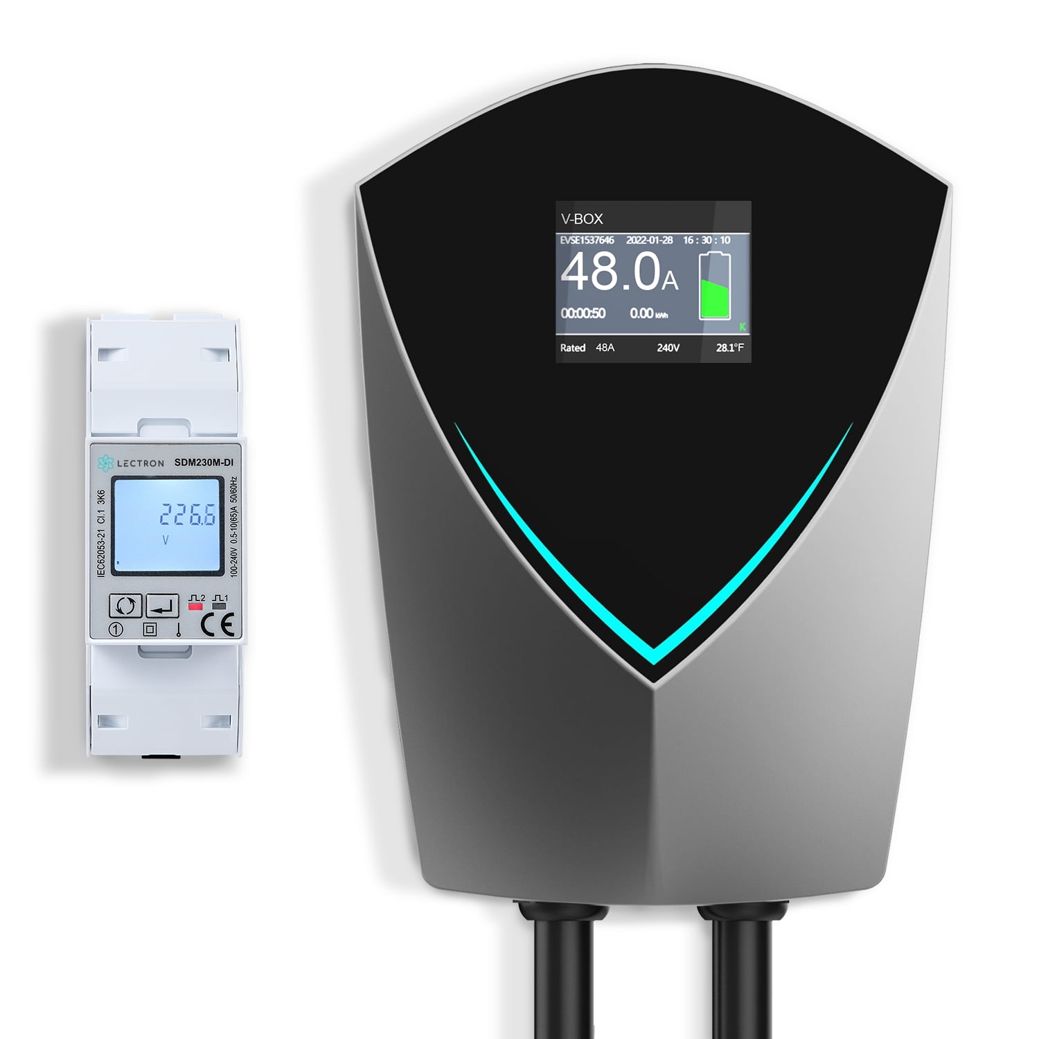 Lectron Bundle VBOX 48 Amp Electric Vehicle Charging Station