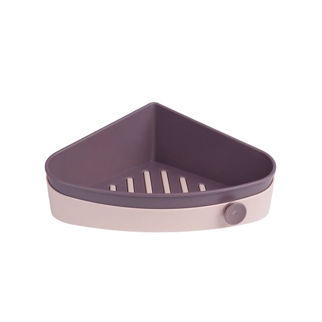 Toystoory Soporte de almacenamiento Estante de tela Organizador Escurridor Bandeja Estante Colgador Hogar Baño Artículos de tocador Cestas Juegos de accesorios de baño Rosado y morado