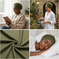 thumbnail image 5 of Miaocao African Women Turban Caps Beanie Twist Headscarf Pre Tied Double Braid Headwrap Hat, 5 of 9