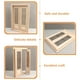 thumbnail image 3 of KAKOWELY Modelo de puerta de casa en miniatura, muebles de casa en miniatura, modelo de puerta de madera, adorno de puerta pequeña, 3 of 4