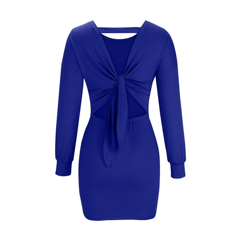 blue wrap sweater dress Royal Blue Velvet Sexy High Slit Plunging Rhinestone Cutout Prom Dress