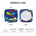 thumbnail image 5 of Susaid Cartoon Shark Pattern Couch Cushion Covers, Stretch Soft Couch Covers for Sofa, Washable Non-Slip Sofa Slipcover Furniture Protector for Indoor and Outdoor-Two Pieces, 5 of 7