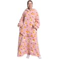 thumbnail image 5 of Wehilion Oversized Blanket Hoodie,Adult Snuggle Fleece Wearable Blanket Fluffy Giant Hooded Sweatshirt,Adult 140cm Leght, 5 of 7