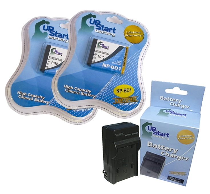 1x Charger Replacement for Sony DSLR-A500Y BattPit trade; New 2x Digital Camera Battery 1700 mAh