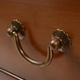 thumbnail image 5 of 2 Pack Pure Brass Cabinet Pulls, Antique Brass Drawer Pull, Vintage Gold Handle and Pulls, for Cupboard Cabinet Drawer Door Handles Decorative Furniture Pull Knobs, 5 of 8