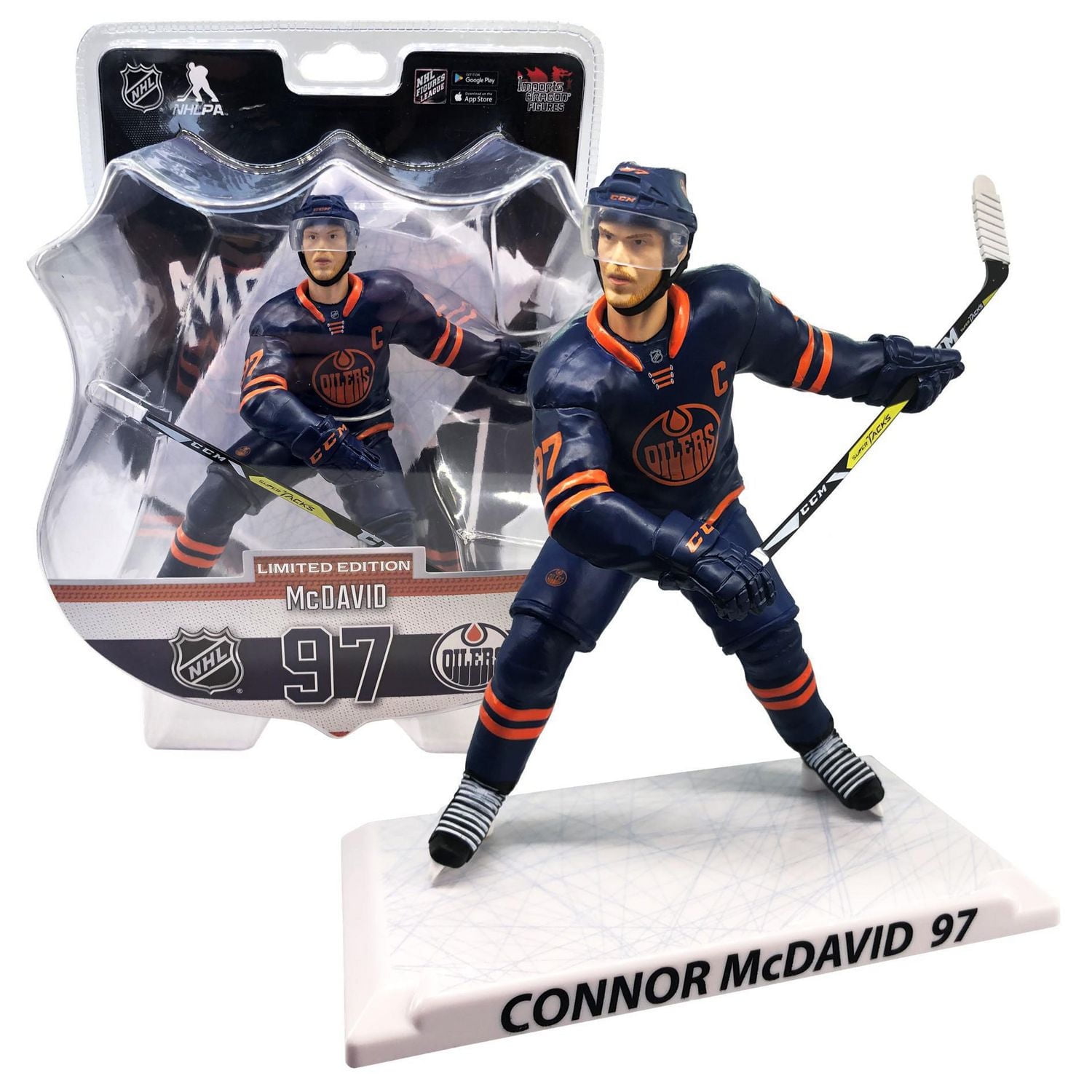 NHL Figures  - Connor McDavid - Edmonton Oilers - 6 Inch Figure