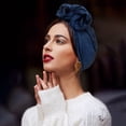 thumbnail image 3 of YAOBAMM Multifunctional Hair Accessory Women Headscarf Solid Color knot Bandana Soft Breathable Turban Hat Retro Style Headwrap Ladies, 3 of 7