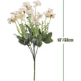 thumbnail image 2 of Artificial Wild Flower Cosmos 6pcs 13 Inch Coreopsis for Wedding Bridal DIY Bouquet Home Décor Centerpieces(Blue and White), 2 of 5