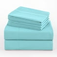 thumbnail image 6 of 4/6 Piece Soft Bed Sheets Set Solid & Embroidery Bed Sheets Set All Season Hotel Luxury Bedding -18in Deep Pockets, 6 of 8