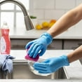 thumbnail image 5 of GUSTO Vinyl Nitrile Gloves - Latex Free Plastic Gloves, Powder Free Disposable Gloves for Cleaning & Cooking, XL 100-pack, 5 of 6