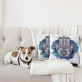 thumbnail image 4 of Ambesonne Hamsa Throw Pillow Cover 2 Pack, Rich Ornaments, 18", Blue Indigo White, 4 of 5