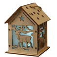 thumbnail image 1 of Christmas Lighted House Luminous, For Xmas Desktop Ornament Holiday E Decor, 1 of 4
