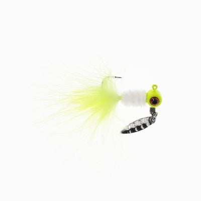 Maribou Sausage Spin - 1/8 oz; Refrigerator White