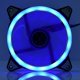 thumbnail image 4 of 12cm 120mm Ultra Silent 3pin 4pin PC CPU Case Cooler Cooling Fan 2 LED Rings(Blue), 4 of 4