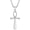 G8, variant on Cross Necklace for Men Silver Cross Chain Stainless Steel Pendant for Women Goth Necklace Gothic Christian Jewelry