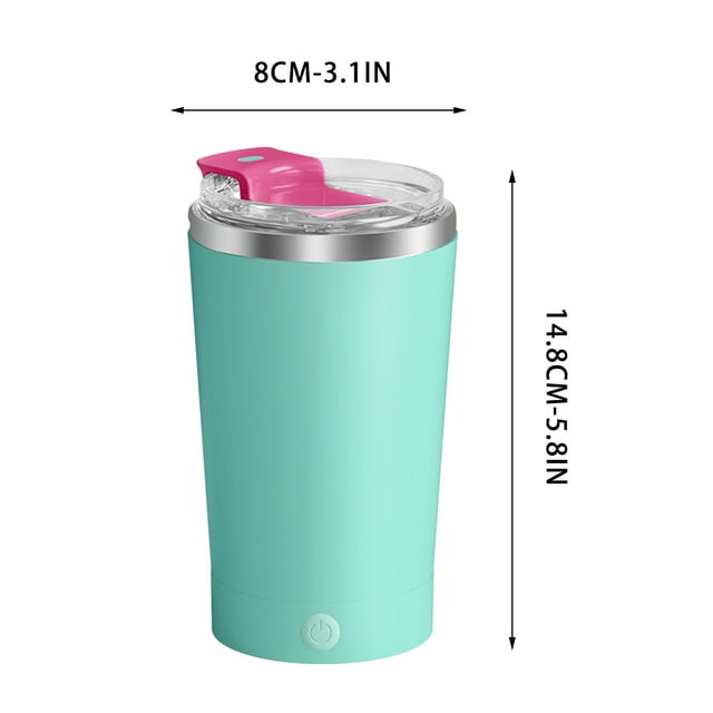 Automatic Mixing Coffee Cup with Magnetic Stirring Base 500 mL Capacity 316 Stainless Steel Rechargeable via USB-C