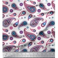 thumbnail image 1 of Soimoi Polyester Crepe Fabric Artistic Paisley Print Fabric by The Yard 52 Inch Wide, 1 of 3