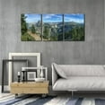 thumbnail image 2 of Canvas Print Wall Art Decor Iosemitskii Natsionalnyi Park Picture Painting Contrails in Sky Over Mountain Forest Wall Poster Modern Artwork Stretch and Framed Ready to Hang - 12"x16"x3, 2 of 6