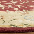 thumbnail image 3 of SAFAVIEH Bergama Kingsley Oriental Wool Area Rug, Red/Dark Beige, 6' x 6' Round, 3 of 9