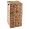 thumbnail image 4 of Casafield Laundry Hamper with Lid and Removable Liner Bag - Cinnamon Brown, Woven Water Hyacinth Square Laundry Basket for Clothes, 4 of 7