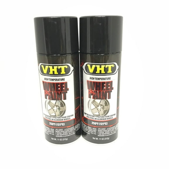 VHT SP187 Gloss Black Automotive Body Paint, 11 oz Aerosol, 2 Pack