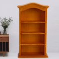 thumbnail image 1 of BELOVING 1:12 Miniature Bookcase - Dollhouse Study Library Furniture - Wooden Display Yellow, 1 of 10