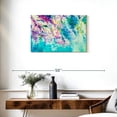 thumbnail image 3 of Elephant Stock Wisteria Flowers Wall Art - Horizontal Canvas Wall Art - Lobby Wall Decor - Floral And Botanical Canvas - Turquoise And Blue Decor - 30" x 20", 3 of 8