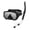 Black, variant on Professional Adult Snorkeling Gear Set Leakproof Diving Mask and Dry Top Snorkel for Underwater Swimming Exploration