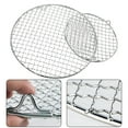 thumbnail image 2 of Stainless Steel Round Grid Net Barbecue Net Baking Tray Bbq Grid With Legs, 2 of 4