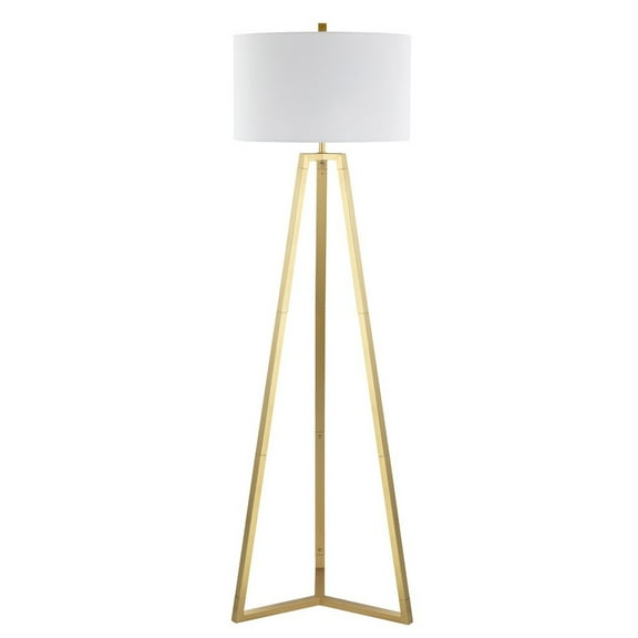 SAFAVIEH Deisa 64 in. Mid-Century Floor Lamp, Gold
