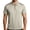 Beige, variant on Men Half Zip Polo Shirts Short Sleeve Summer Tops Casual Solid Tees Breathable Stripe Blouses Fashion Office Polos Golf Weekend Outdoor
