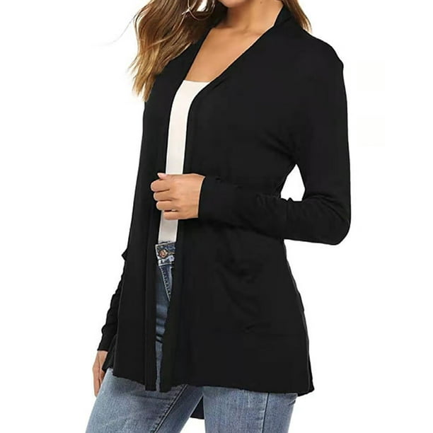 ladies black summer cardigan