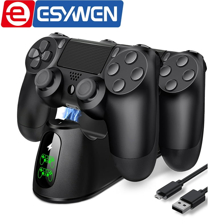 Prædike skål næse ESYWEN PS4 Controller Charger, PS4 Accessories with Dual USB Fast Charging  for Playstation 4/PS4/Pro/PS4 Slim Controller,Charging Station with LED  Indicator for DualShock 4 - Walmart.com