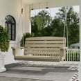 thumbnail image 3 of Wildridge Classic Porch Swing, Weathered Wood - Outdoor Weather Resistant Recycled Plastic Furniture for Patio, 3 of 4