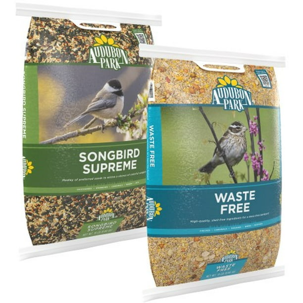 Audubon Park Wild Bird Seed, Waste Free Wild Bird Food and Songbird