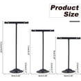 thumbnail image 2 of 6Pcs Earring T Stand 3.5/4.3/4.9 inch Heights Metal T Bar Earring Display Black White T Shape Stand Jewlery Showcase Organizer Display Rack for Jewelry Exhibition Trade Showcase, 2 of 8