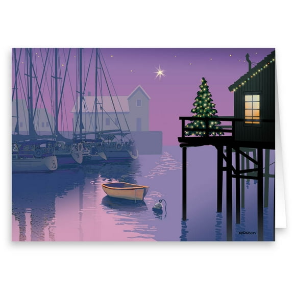 Holiday Marina Nautical Card 18 Cards and Envelopes