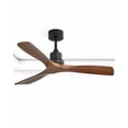 thumbnail image 5 of "Sofucor 52"" Indoor/Outdoor Wooden Ceiling Fan, 3 Blades, Remote Control, No Light, for Patio or Living Room", 5 of 10