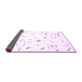 thumbnail image 2 of Ahgly Company Indoor Square Solid Purple Modern Area Rugs, 3' Square, 2 of 4