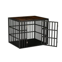 38" Heavy Duty Dog Crate Metal Escape Proof Dog Cage Kennel Indoor Outdoor Dog Crate w/Removable Topboard Removable Tray, Heavy Duty L XL Extra Large Dog Crate.