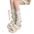 thumbnail image 3 of Milue Japanese Style Long Socks Womens Leg Warmers Knitted Foot Cover Crochet Socks, 3 of 21