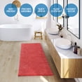 thumbnail image 6 of Nestl Bathroom Rugs, Machine Washable Bath Mats For bathroom Floor Rugs, Nonslip Backing Rubber Bath Rug, Rose, 6 of 6