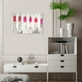 thumbnail image 2 of Wynwood Studio Canvas Lipstick Collection Snow CUSTOM Fashion and Glam Makeup Wall Art Canvas Print Gray Metallic Gray 24x16, 2 of 3