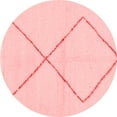 thumbnail image 1 of Ahgly Company Indoor Round Solid Red Modern Area Rugs, 7' Round, 1 of 4