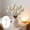 White, variant on Artificial Lotus Flower Realistic One Stem Fake Lotus, Spring Summer Living Room Pond Table Display Photography Prop, 1 Piece 28.74x3.54 Inches Cloth Material