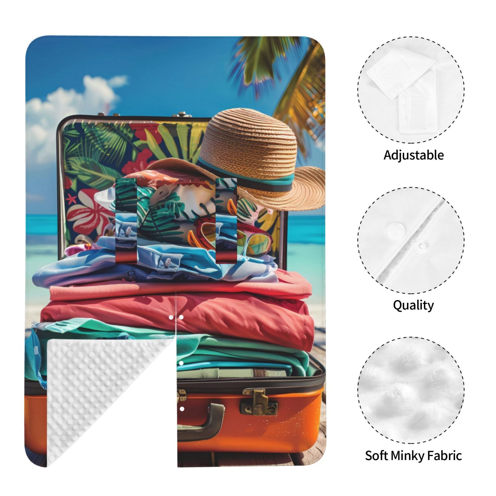 Car Seat Cover Baby - Tropical Vacation Essentials Breathable Infant Car Seat Cover for Baby Carseat, Lightweight Comfort Baby Essentials Must Haves Newborn Stuff for Girl Boy