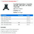 thumbnail image 2 of Front Right Engine Mount - Compatible with 2005 - 2006, 2008 - 2011 Mazda Tribute AWD 2009 2010, 2 of 2
