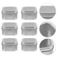 thumbnail image 2 of 9pcs Creative Metal Clear Window Almacenamiento de latas de almacenamiento de hojalatas (plata), 2 of 6